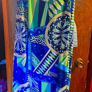 Muti colored maxi length skirt